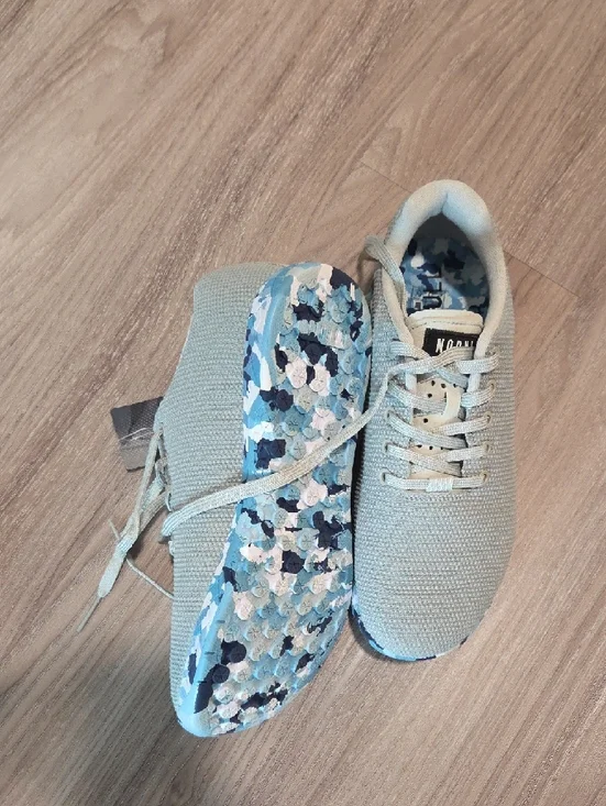 New NOBULL Light Gray Knit Trainer Sneakers - Picture 3 of 4